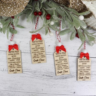 Wood Personalized Stocking and Gift Tag - image3